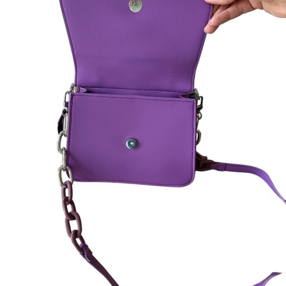 HOUSE OF WANT Vegan Leather Newbie Satchel Bag, purple